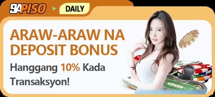 9APISO Daily Deposit Bonus