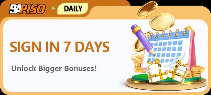 9APISO 7 Days Login Bonus